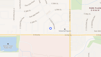 Map for Alexis Park Apartments - Tulsa, OK