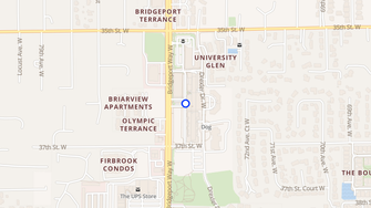 Map for Clearview 100 - University Place, WA