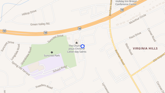 Map for Ridge Crest Town Apartments - Bristol, VA