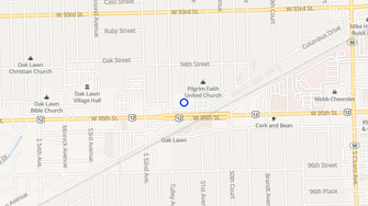 Map for 51st Avenue Station - Oak Lawn, IL