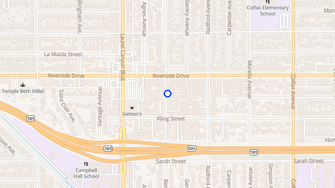 Map for 4740 Ben Avenue - Valley Village, CA