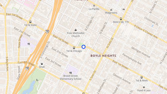 Map for Los Palomas Apartments - Los Angeles, CA