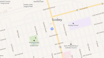 Map for Pioneer Inn Apartments - Scobey, MT