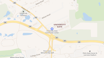 Map for University Gate Apartments - Erie, PA