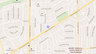 Map for Milmor Apartments - Long Beach, CA
