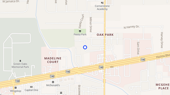 Map for Park East Apartments - Baton Rouge, LA