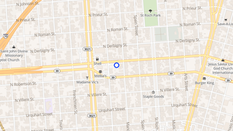Map for Claiborne Lofts - New Orleans, LA