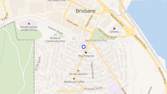 Map for 34 Visitacion Avenue - Brisbane, CA