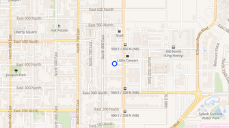 Map for Brighams Court Apartments - Provo, UT