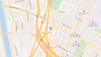 Map for Coronel Village Apartments - Los Angeles, CA