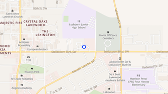 Map for Waverly Manor - Lakewood, WA