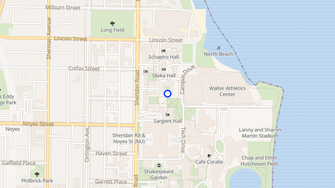 Map for Bobb Hall - Evanston, IL