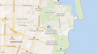 Map for West Fairchild International Studies Residential College - Evanston, IL