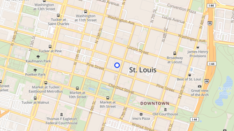 Map for Arcade Apartments - Saint Louis, MO