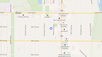 Map for 2800 Elisha Ave - Zion, IL
