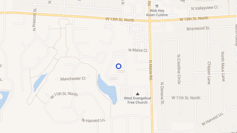 Map for Huntington Park Apartments - Wichita, KS