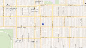 Map for 1330 Josephine Street - Denver, CO