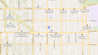 Map for 1536 Williams Street - Denver, CO