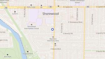 Map for 3819 N. Oakland - Shorewood, WI