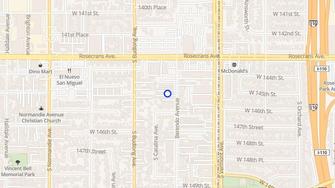 Map for Berendo Apartments - Gardena, CA