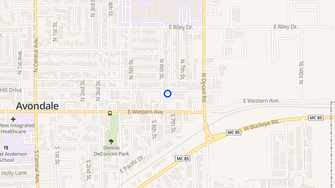 Map for Agua Fria Apartments - Avondale, AZ