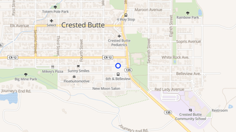 Map for Anthracite Place Apartments - Crested Butte, CO