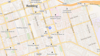 Map for Pine Street Lofts - Redding, CA