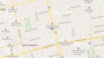 Map for Hearst Street Apartments - Berkeley, CA
