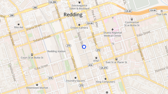 Map for Market Center Apartments - Redding, CA
