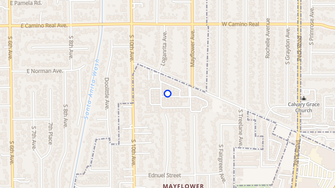 Map for Vista Del Monte Mobile Home Community - Monrovia, CA