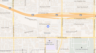 Map for Moda at Monrovia Station - Monrovia, CA
