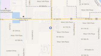 Map for Chaparral Mobile Home Park - Yuma, AZ