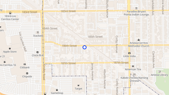 Map for Artesia Crossings Apartments - Artesia, CA