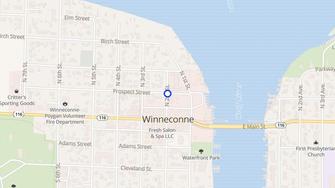 Map for Riverside Apartments - Winneconne, WI