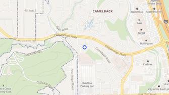 Map for Camelback Townhouses & Apartments - Pleasant Hill, CA