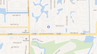 Map for Fountain Apartments - Tamarac, FL