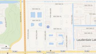 Map for Tahiti Garden Apartments - Lauderdale Lakes, FL