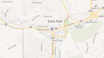 Map for Hupp Hotel - Estes Park, CO