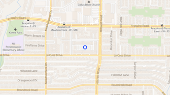 Map for Prestonwood Hillcrest Apartments - Dallas, TX