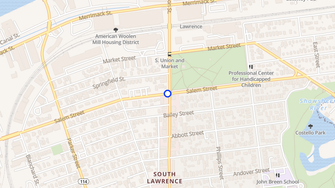 Map for Levis Corporation - Lawrence, MA